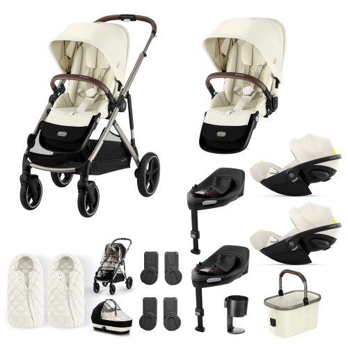 Cybex Gazelle S Twin Bundles - Seashell Beige