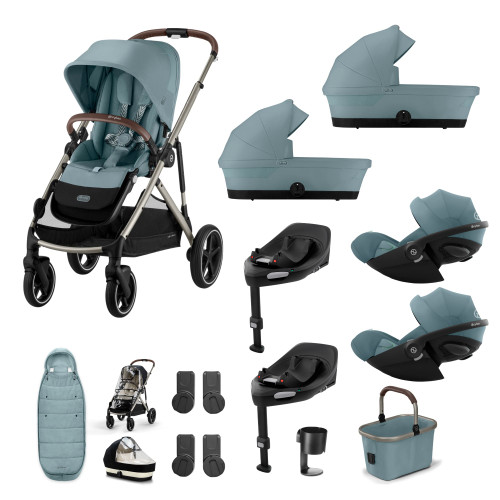 Cybex Gazelle S Twin Bundles - Stormy Blue Cybex Gazelle S Twin Bundles - Stormy Blue