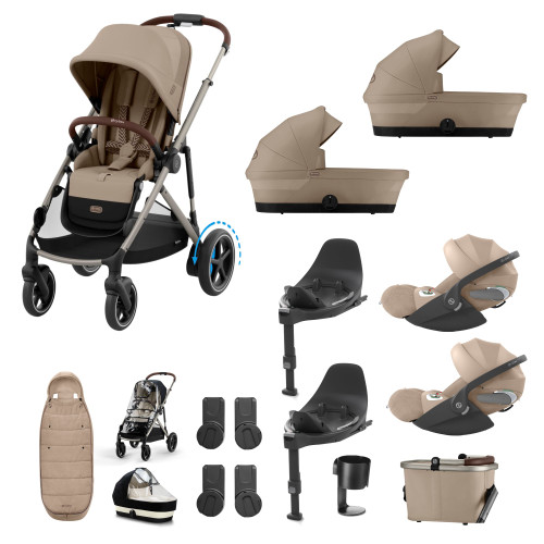 Cybex eGazelle Twin Bundles - Amlond Beige Cybex eGazelle Twin Bundles - Amlond Beige