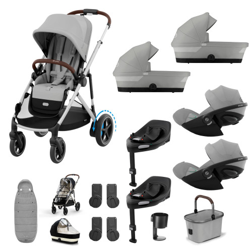 Cybex eGazelle Twin Bundles - Lava Grey