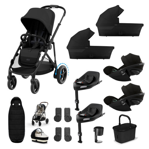 Cybex eGazelle Twin Bundles - Moon Black Cybex eGazelle Twin Bundles - Moon Black