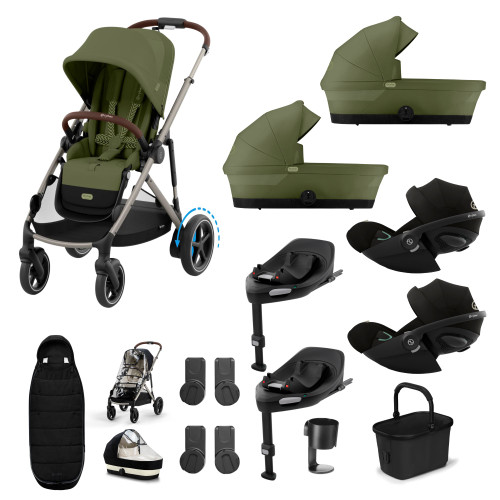 Cybex eGazelle Twin Bundles - Moss Green Cybex eGazelle Twin Bundles - Moss Green