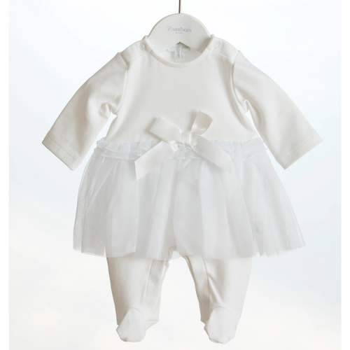 Carriages The Label White Tulle Babygrow
