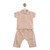 Mintini Beige Polo & Trousers Set