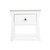 Cuddle Co Clara Bedside Table - White & Ash