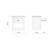 Cuddle Co Clara Bedside Table - White & Ash