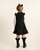 Caramelo Black Zip Pinafore