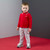 Mitch & Son Timmy Red Long Sleeve Polo