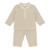 Amore Beige Knitted Polo Set