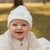 White "Hello World" Knitted Hat (0-3m)