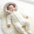 Pex Ivory Fur Hood Pramsuit