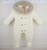 Pex Ivory Fur Hood Pramsuit