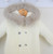 Pex Ivory Fur Hood Pramsuit