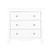 Clara 2 Piece Nursery Furniture Set (Cot Bed & Dresser) - White & Ash