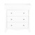 Clara 2 Piece Nursery Furniture Set (Cot Bed & Dresser) - White & Ash