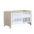 Luno Cot Bed With Drawer - White Oak  + Free Mattress