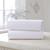 White cotbed fitted sheet