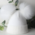 Pex White Double Pom Pom Hat