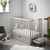 O Baby Bantam Space Saver Cot - Warm Grey