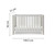 Obaby Nika cot bed - white wash