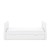 O Baby Stamford Luxe Sleigh Cot Bed - White.