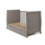 O Baby Stamford Luxe Sleigh Cot Bed - Taupe Grey.