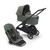 forest green bugaboo dragonfly. a compact lightweight stroller with carrycot that has a patent standing one hand fold