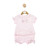 mintini pink baby top with ribbon bow and frilly bloomers with and bows