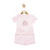 mintini pink t-shirt with ballerina slippers and matching shorts