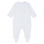 blues baby white cotton baby grow with bear appliqué