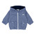 blues baby lightweight navy checked jacket with hood