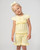 Caramelo Lemon Frill Shorts Set with Headband