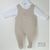 pex beige bunny dungarees with white t-shirt for baby boy