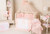 Sofija 5 piece bedding set for a girl. pink & white with
Decorative fawn embroidery with dimensional flowers