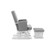 Deluxe Reclining Glider Chair and Stool - Grey