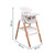 Tutti Bambini Nova Highchair - Ecru/Scandinavian Walnut