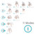 Tutti Bambini Nova Highchair - Ecru/Scandinavian Walnut