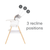 Tutti Bambini Nova Highchair - White/Oak