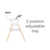 Tutti Bambini Nova Highchair - White/Oak