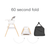 Tutti Bambini Nova Highchair - White/Oak