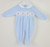 Pex Blue Teddy Smocked Sleepsuit