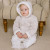 Emile et Rose Holland Stone PomPom Hooded Knit Jacket