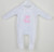 Pex Polka Teddy Sleepsuit White & Pink