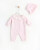Leoking - Girls Pink Knitted Romper