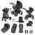 Ickle Bubba Stomp Luxe Travel System - Charcoal