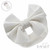 White Velour Bow Headband