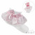 White & Pink Organza Lace Socks