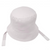 Bucket Hat with Chin Strap White