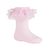 Tick Tock Pink Frilly Socks