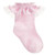 Tick Tock Pink Frilly Socks